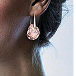 Swarovski 856299 Galet Light Amethyst Pierced Earrings 1.20 Inches in length. 🌸